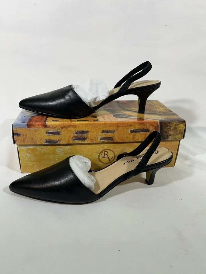 Bella Vita Scarlett Slingback Pumps On Kitten Heel