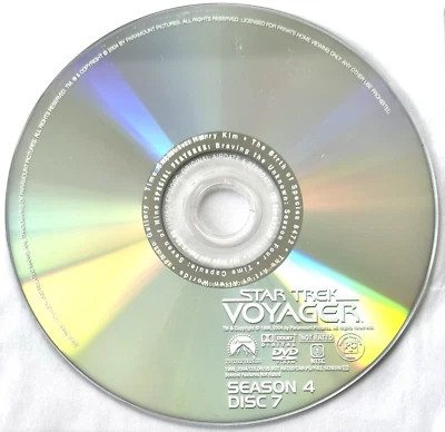 Star Trek Voyager Season 4 Disc 7 DVD Replacement Tested Fourth Season Working - Image 1 of 2