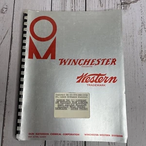 Vtg Olin Winchester Ammunition Case Report Project 1959 Book Pamphlet Booklet - Picture 1 of 10