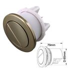 Brushed Brass Gold Air Type Pneumatic Toilet Push Button in Twin Hose Design
