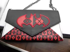 Harley Quinn Women’s Wallet Joker Batman Clutch Purse Bag - Picture 1 of 8