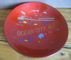 Cuenco de recuerdo de plástico Ocean City, NJ de 9 1/2 pulgadas - Imagen 1 de 2