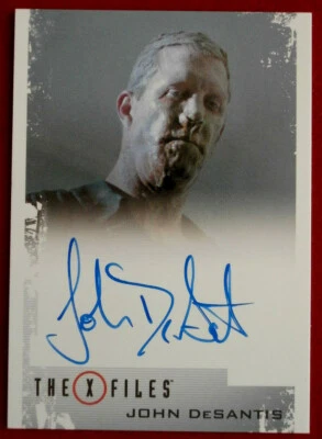 X-FILES - SEASONS 10 & 11 - JOHN DeSANTIS - Hand-Signed Autograph Card - Image 1 of 2