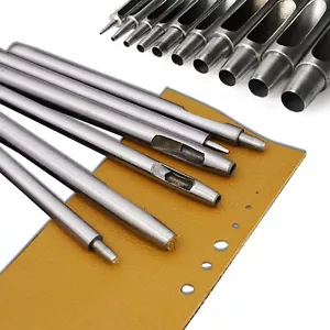 0.5mm to 10mm Precision Hollow Punch Tools Leather Plastic Gasket Hole Cutter - Picture 1 of 45
