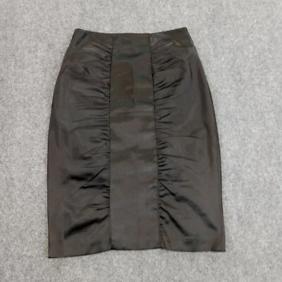 Falda Adrianna Papell Mujer 8 Negra Lápiz Forrada Recta Elastizada Carrera Foto 1 de 4