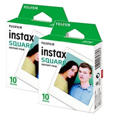 Fujifilm Instax SQUARE Instant Film TWIN PACK (20 Shots) MISSING BOX (EXP 01/27) - Image 1 of 2