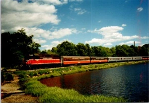 Vintage Postcard Train Providence and Worcester Railroad Massachusetts Unposted - Picture 1 of 2