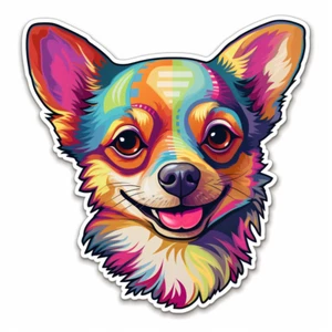 8X Autoaufkleber Sticker Niedlicher Chihuahua Aufkleber 9X9 cm - Picture 1 of 1