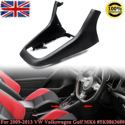 1X Center Console Frame Shift Panel Cover 5K0863680 For VW Golf 6 MK6 2008-2013 - Image 1 of 4