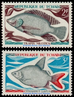 EBS Chad 1962 - Freshwater Fish - TD 216-217 MNH** - image 1 of 3