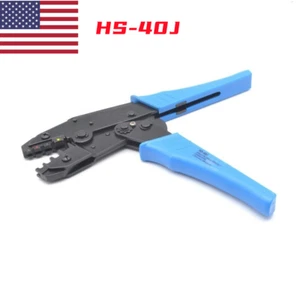 Crimping Tool Insulated Wire Crimper Pliers Connectors Ratcheting Butt Terminal - Picture 1 of 6