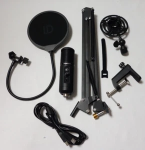 CSL Kondensatormikrofon USB Mikrofonarm für Studio Mikrofon Set schwarz - Bild 1 von 9