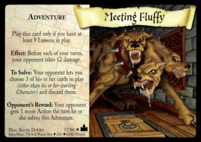 Harry Potter TCG Adventures at Hogwarts #17 Meeting Fluffy - Image 1 of 2