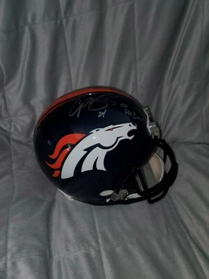 BRIAN DAWKINS-CHAMP BAILEY  DENVER BRONCOS SIGNED FULL SIZE HELMET W/JSA COA - Image 1 of 4