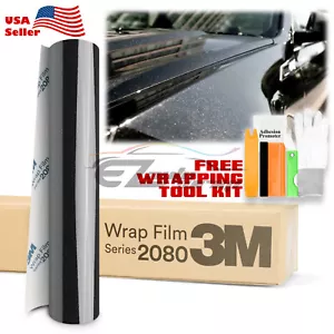 Genuine 3M 2080 Series G212 Gloss Black Metallic Vinyl Wrap Vehicle Film Decal - Picture 1 of 10