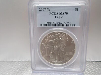 2007-W   Silver Eagle   PCGS MS70 - Image 1 of 4