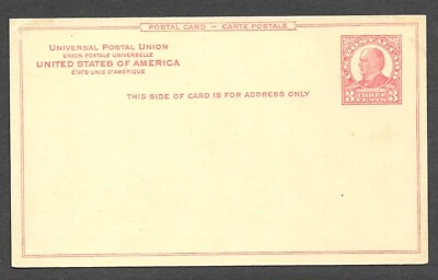 Scott # UX37 Mint Postal Card McKinley 3 Cent - Image 1 of 2