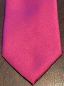 J. Ferrar Pink Polyester Men’s Neck Tie Made In China - Picture 1 of 9