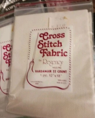 Cross Stitch Fabric By Regency Lot Of 2 - Image 1 of 4