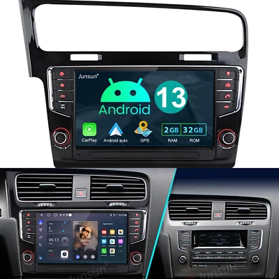 Android 13 Autoradio Carplay 1280*720 IPS GPS Navi für VW Golf 7 VII MK7 2G+32GB - Bild 1 von 4