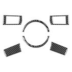 2) Premium Carbon Fiber Steering Wheel Kit Cover Trim For Chrysler 300 Set Of 6