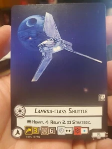 Star Wars Armada Lambda-Class Shuttle / Colonel Jendon Alternate Art Promo Card - Picture 1 of 2