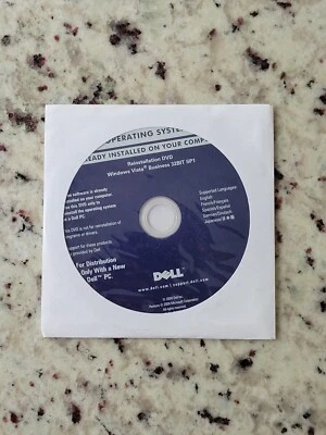 Dell Microsoft Windows Vista Business 32BIT SP1 Reinstallation DVD ☆ New ☆ - Image 1 of 3