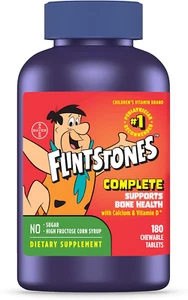 Flintstones Complete Chewable Kids Multivitamins 180 Count Iron Calcium - Picture 1 of 11