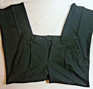 NEW Mens Solid Black Size 36 XS Extra Small Formal Dress Pants Clothing - Picture 1 of 3