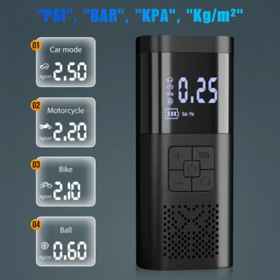 Portable 12V Electric Car Tyre Inflator Cordless Pump Tire Air Compressor Pump - Image 1 of 4