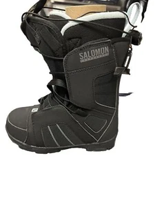 Salomon Women’s Scarlet New Snowboard Boots Size 4 Black/Sterling Blue - Picture 1 of 6