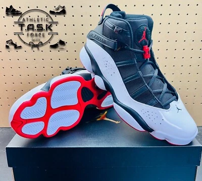 NEW Nike Air Jordan 6 Rings Patent Black University Red 322992-067 Mens Sz 12 - Image 1 of 4