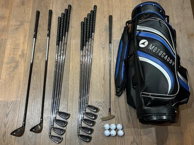 Mens Wilson Deep Red Golf Clubs Set (12 Clubs) + Motocaddy Deluxe Golf Cart Bag - Image 1 of 4