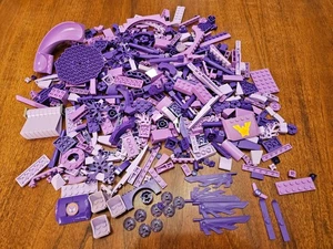 Lego Assorted Bricks Bulk Lot appx 1  Lbs Purple Slide Stairs  @LOOK@ - Picture 1 of 11