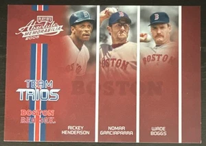 Rickey HENDERSON GARCIAPARRA Wade BOGGS🔥2005 Playoff Absolute Team Trios 32/200 - Picture 1 of 2