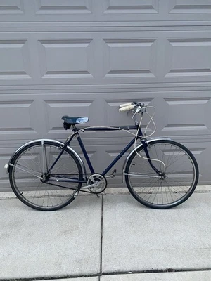 Linda bicicleta Hercules vintage feita na Inglaterra 3 velocidades para-lamas cromados:) - Imagem 1 de 4