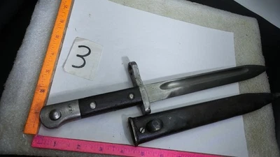 Vintage German Turkish Mauser AS.FA WWI World War Bayonet Scabbard Original #3 - Image 1 of 2