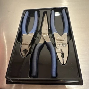 Snap-On pl307acfmb 3 pc plier cutter set power blue new - Bild 1 von 4