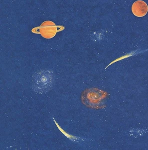 Vintage Coloroll Kids Kindertapete Space. " Glow In The Dark. 2002.  C9. - Bild 1 von 5