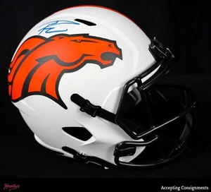 Russell Wilson Signed Full Size Replica Riddell Broncos Helmet AUTO Fanatics COA - Picture 1 of 6