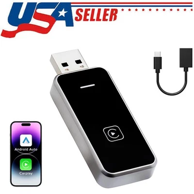 USB Wireless CarPlay For iPhone Android Wireless Carplay Dongle Plug Play - Image 1 of 4