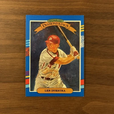 Len Dykstra #7 NM 1991 Donruss Diamond Kings Baseball Card - Image 1 of 2