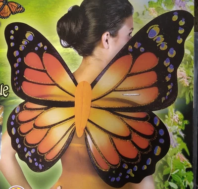 Monarch Butterfly Wings theatrical stage costume dance accessory zoo school fun - Image 1 of 4