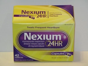 Nexium 24HR Heartburn Relief/Acid Reducer 20MG 42 Count Capsules - FREE SHIPPING - Picture 1 of 1