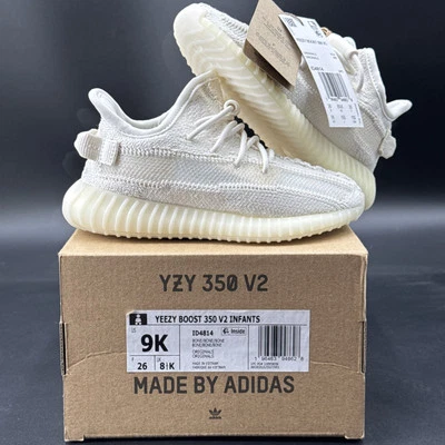 Size 9K - Adidas Yeezy Boost 350 V2 Bone (Infants) ID4814 Same size as 9C - Image 1 of 4