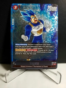 Dragon Ball Super: Fusion World! Vegeta FB03-020 SR - NM/Mint - Picture 1 of 2