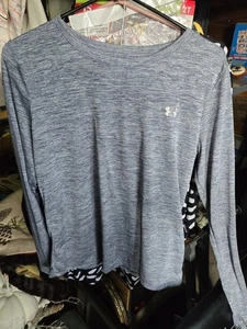 Camisa Under Armour para mujer manga larga equipo térmico talla mediana azul - Imagen 1 de 5