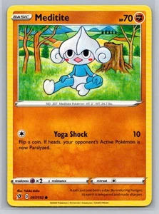 Meditite #097/192 SWSH02: Rebel Clash Common - Pokemon Cards G16 - Picture 1 of 2