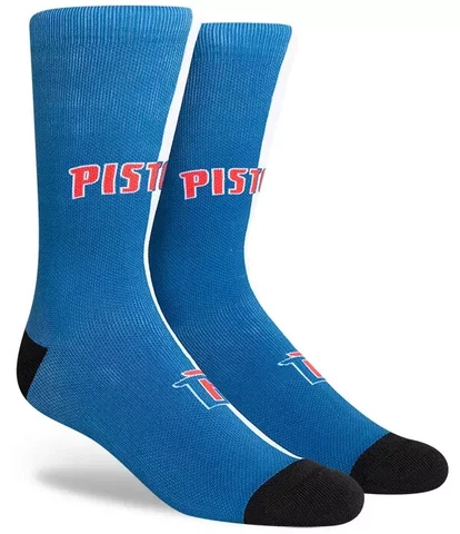 Detroit Pistons NBA Mens Large Socks Fits 6-12 PKWY Split Jersey Home Away Crew Cover