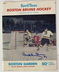 1966 Bobby Orr Debut Signed Program Boston Bruins Oct 19 Detroit Red Wings Ex🥏 - Picture 1 of 23